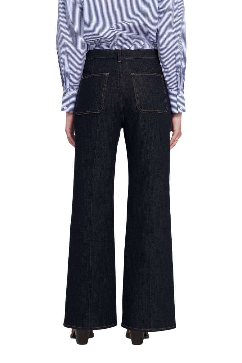 Patch Pocket Wide Leg Jean Wide-Leg Pants, Alternate, color, Indigo