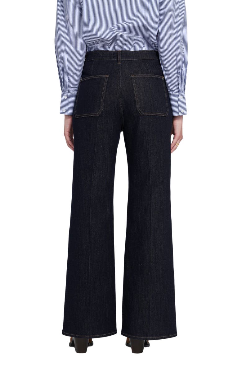 ELLE Collection Patch Pocket Wide Leg Jean Wide-Leg Pants, Alternate, color, Indigo