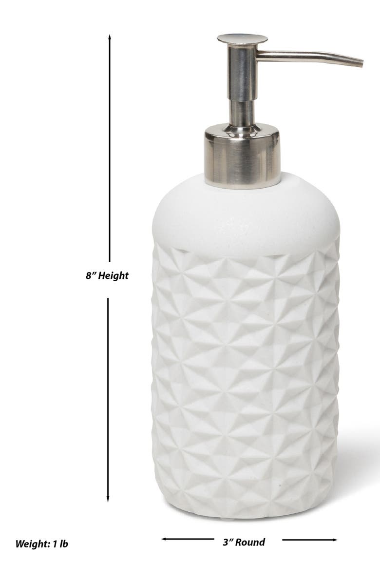 ROSELLI TRADING COMPANY Quilted 3-Piece Bathroom Set, Alternate, color, White