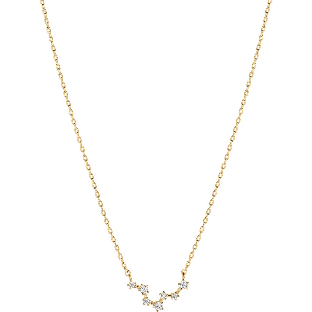 Bearfruit Jewelry 14k Gold Constellation Zodiac Necklace, 12 Zodiac Constellation Holiday Gift Idea