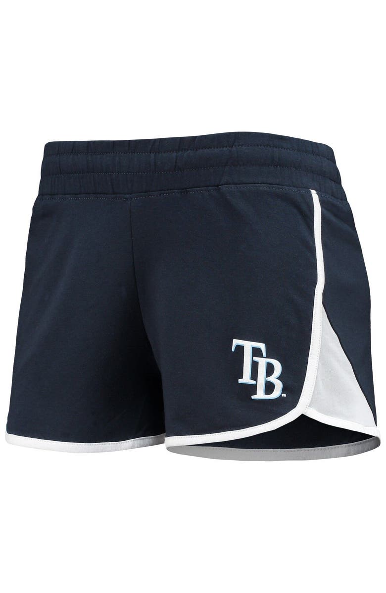 New Era Women's New Era Navy Tampa Bay Rays Stretch French Terry Shorts, Alternate, color, 