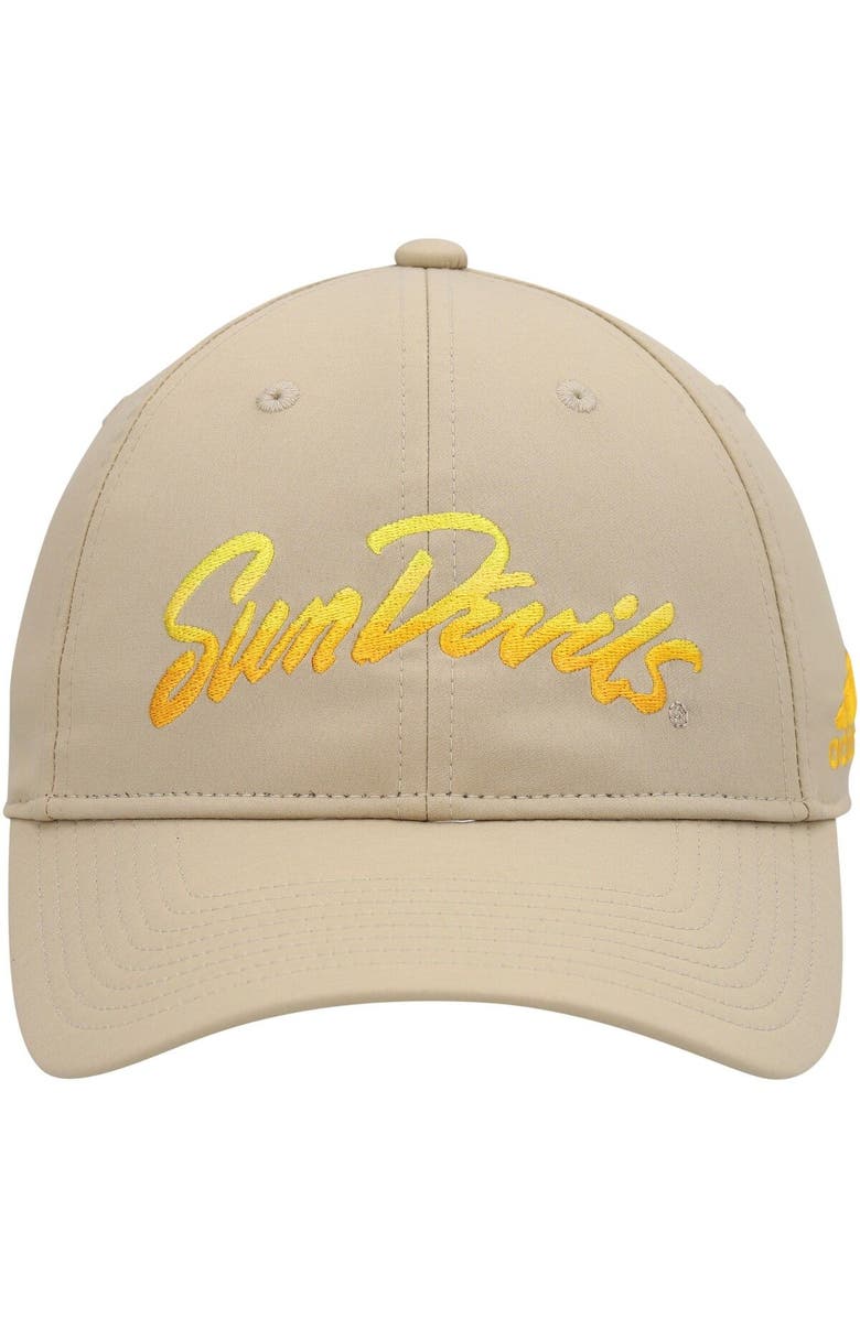 adidas Men's adidas Khaki Arizona State Sun Devils Rising Devils Slouch Adjustable Hat, Alternate, color, Khaki