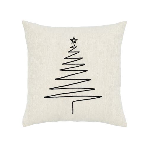 Elaine Smith Silent Night Crema Indoor & Outdoor Woven Accent Pillow In Brown