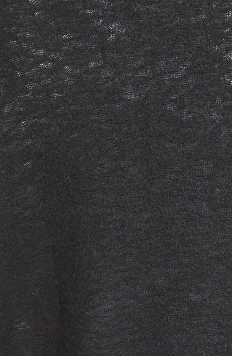 Bobeau One-Button Fuzzy Fleece Wrap Cardigan, Alternate, color, 