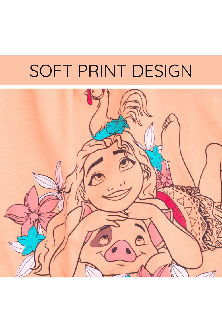 Moana 2-Piece T-Shirt and Skirt Set, Alternate, color, Peach Cayenne Moana