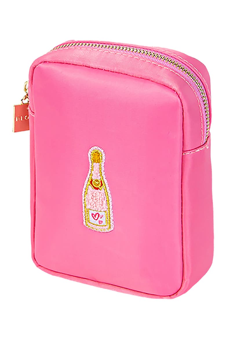 Mini Champagne Cosmetics Bag, Alternate, color, BUBBLEGUM