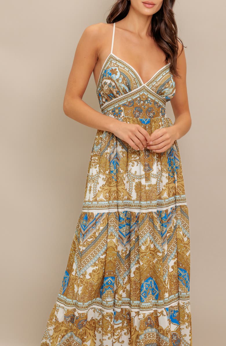 FLYING TOMATO V-Neck Midi Dress, Alternate, color,