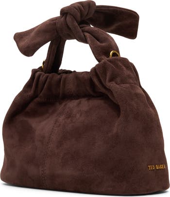 Emily Suede Top Knot Bag