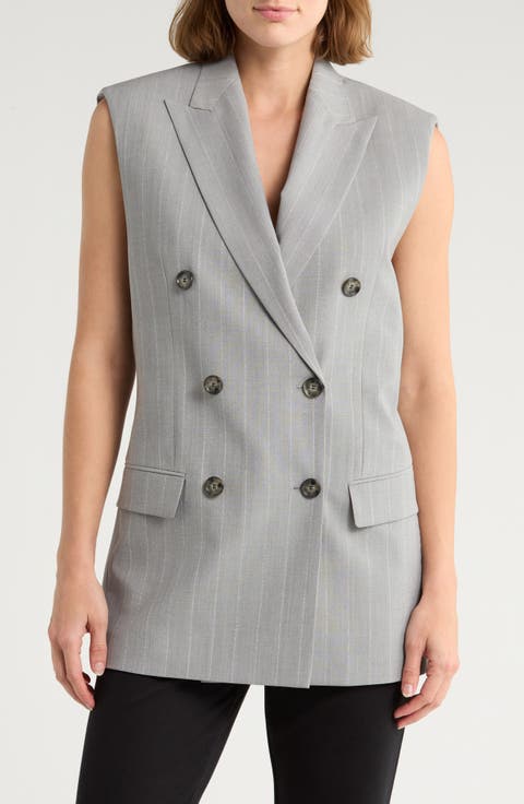 Jettaway Sleeveless Double Breasted Wool Jacket