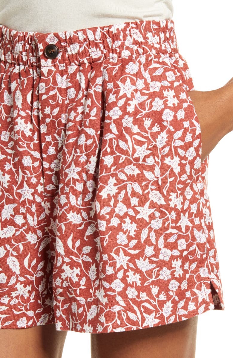 Madewell Linen Blend Track Shorts, Alternate, color, 