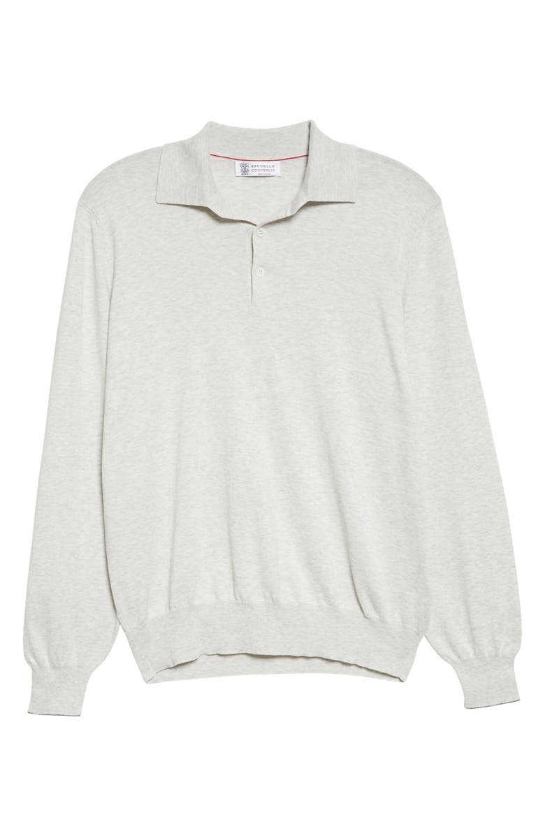 Brunello Cucinelli Men's Cotton Polo Sweater, Alternate, color,
