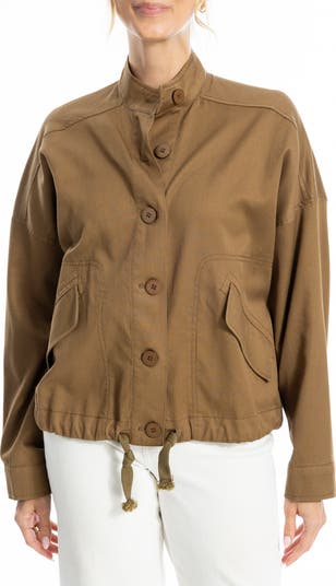 MAX STUDIO Cotton Piqué Jacket | Nordstromrack