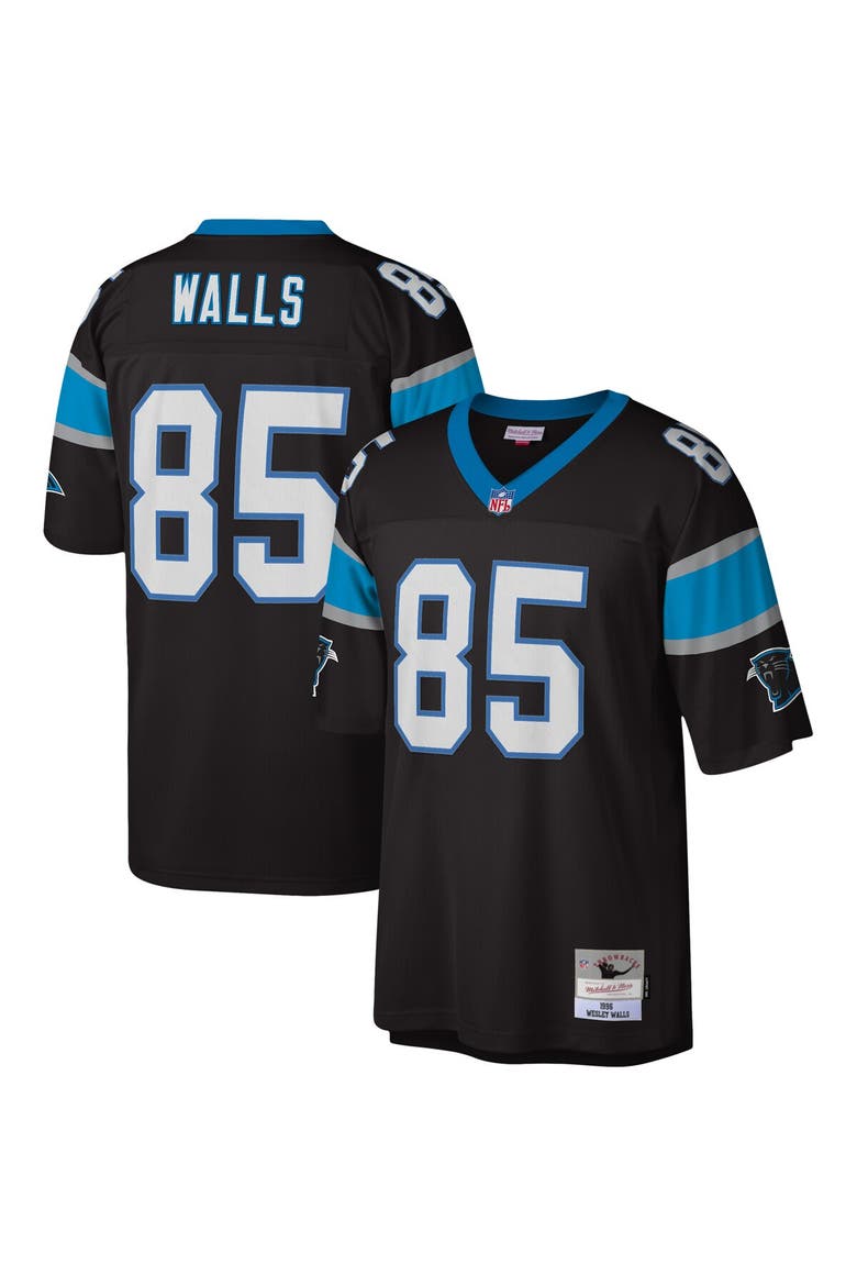 Men's Mitchell & Ness Wesley Walls Black Carolina Panthers Legacy Replica Jersey, Main, color, Black