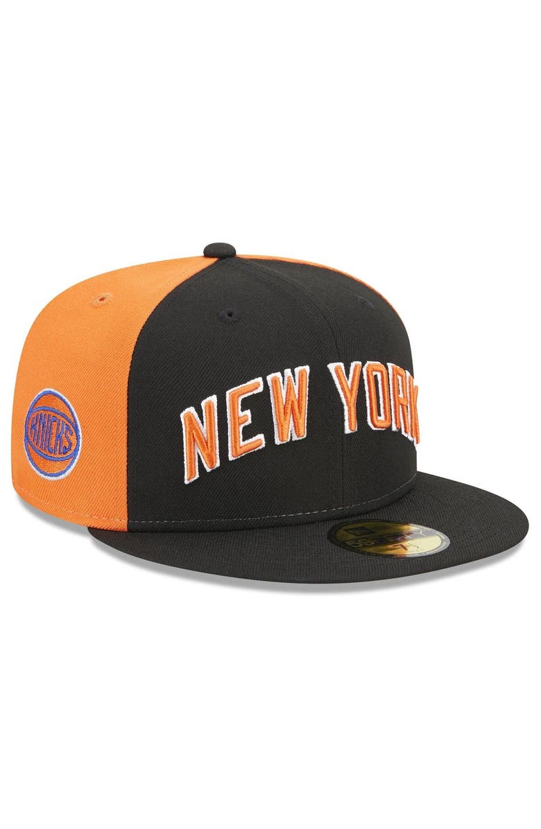 New Era Men's New Era  Black New York Knicks 2022/23 City Edition Official 59FIFTY Fitted Hat, Alternate, color, 