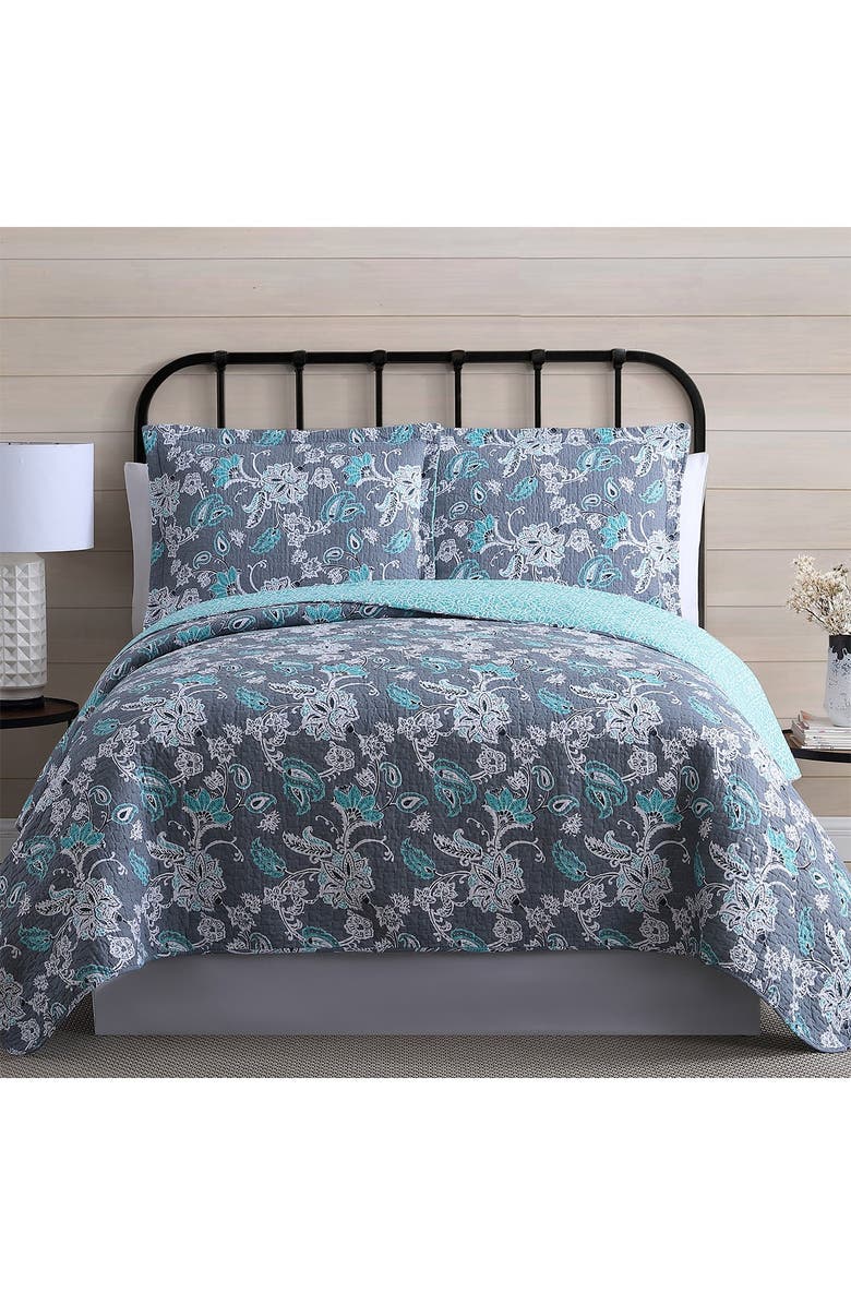 Modern Threads Full/Queen Agnes Reversible Quilt Set - Agnes, Alternate, color,