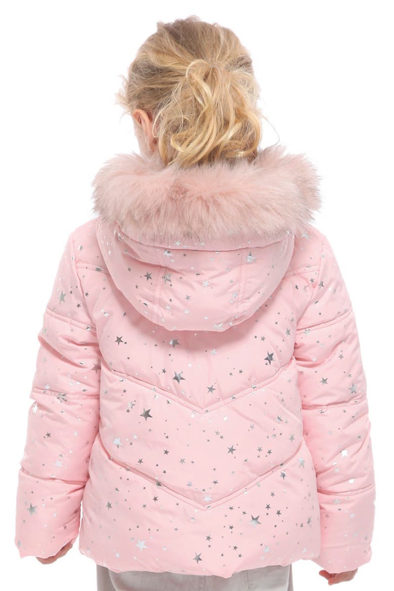 Kids' Heavyweight Puffer Jacket, Alternate, color, Crystal Rose with Silver Star