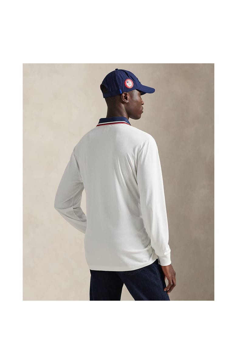 Polo Ralph Lauren Men's Polo Ralph Lauren Team USA Performance Mesh Polo Shirt, Alternate, color, White