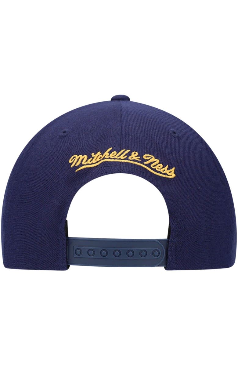 Mitchell & Ness Men's Mitchell & Ness Navy Denver Nuggets Team Ground Snapback Hat, Alternate, color, 