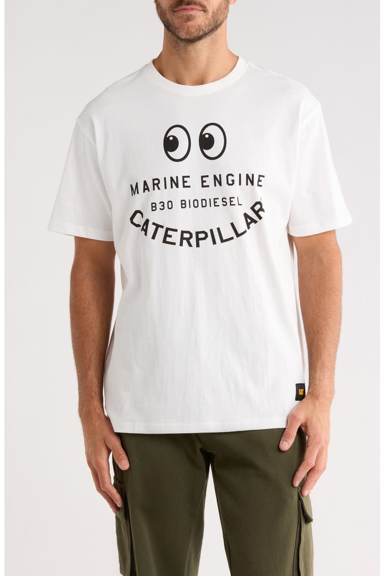 Relaxed Fit Engine Graphic T-Shirt, Main, color, GARDENIA