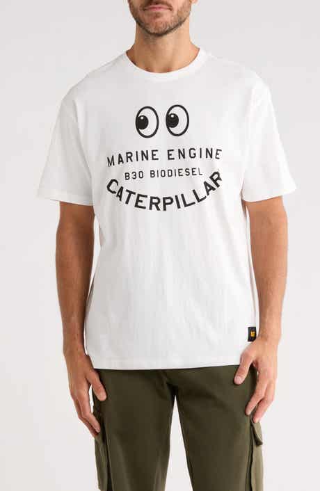 CAT WWR Relaxed Fit Engine Graphic T-Shirt