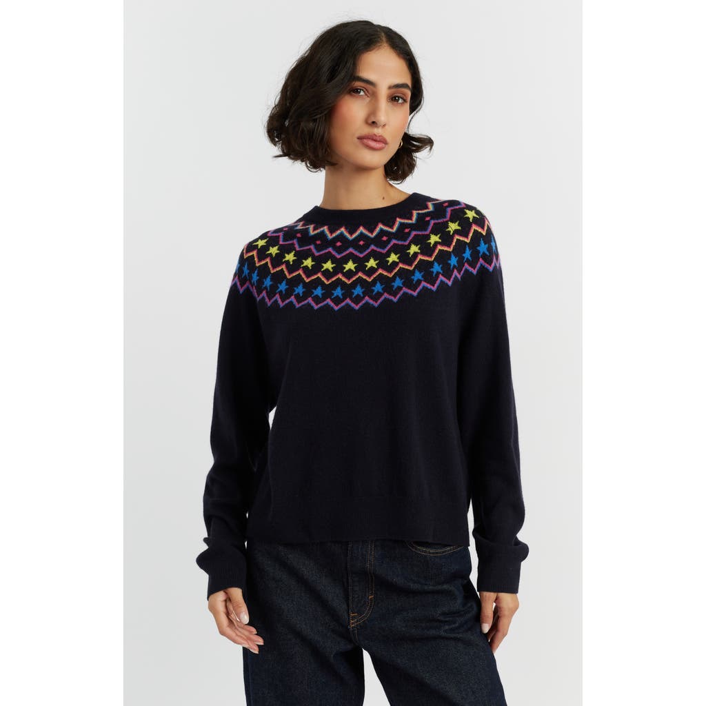 Chinti & Parker Wool Cashmere Star Yoke Sweater In Multi