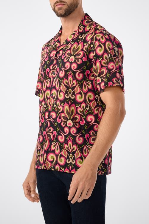 Mr Turk Felix Short Sleeve Printed Button-up Shirt In Multi