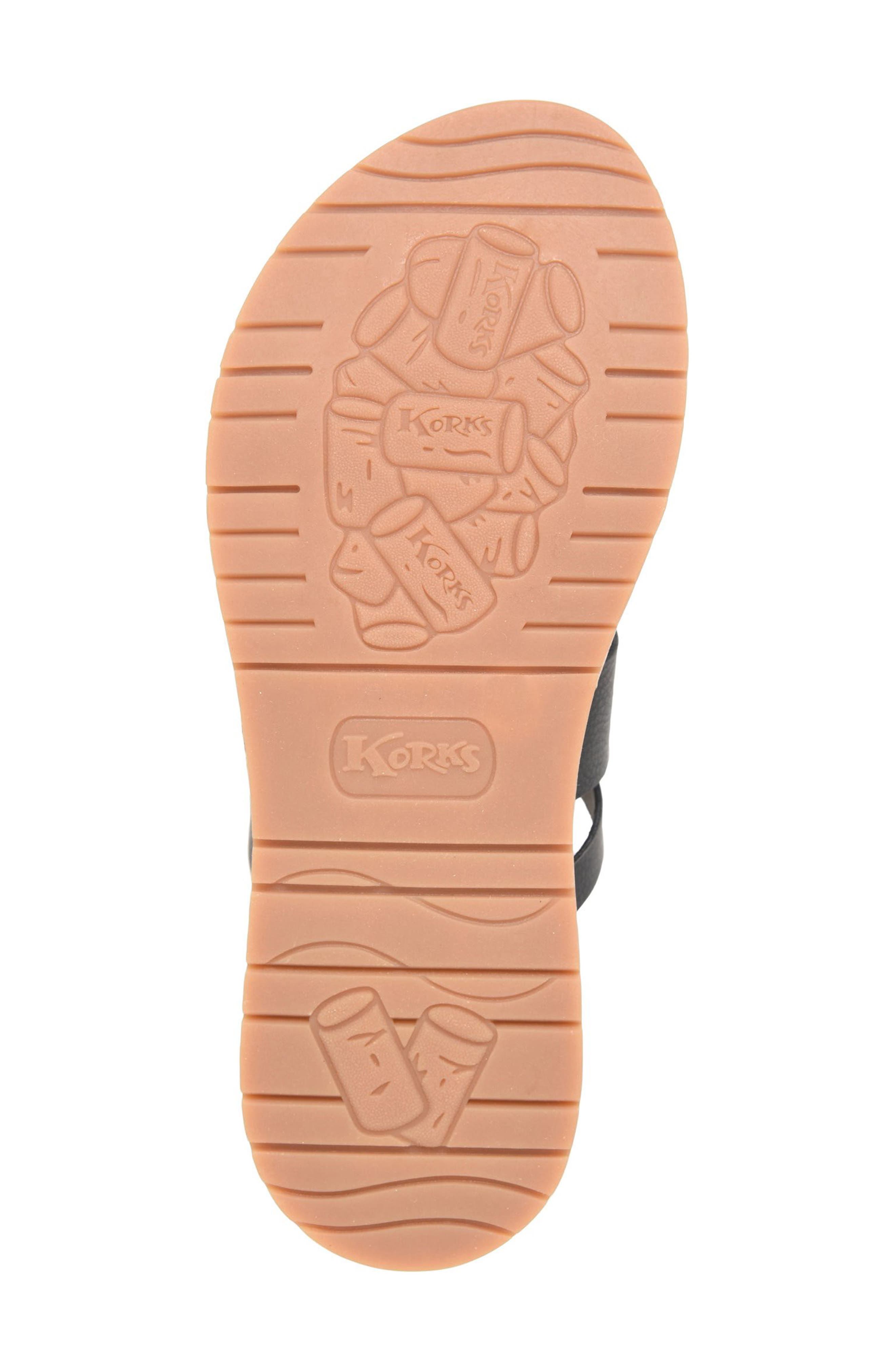 KORKS Clemmons Strappy Sandal, Alternate, color, Black
