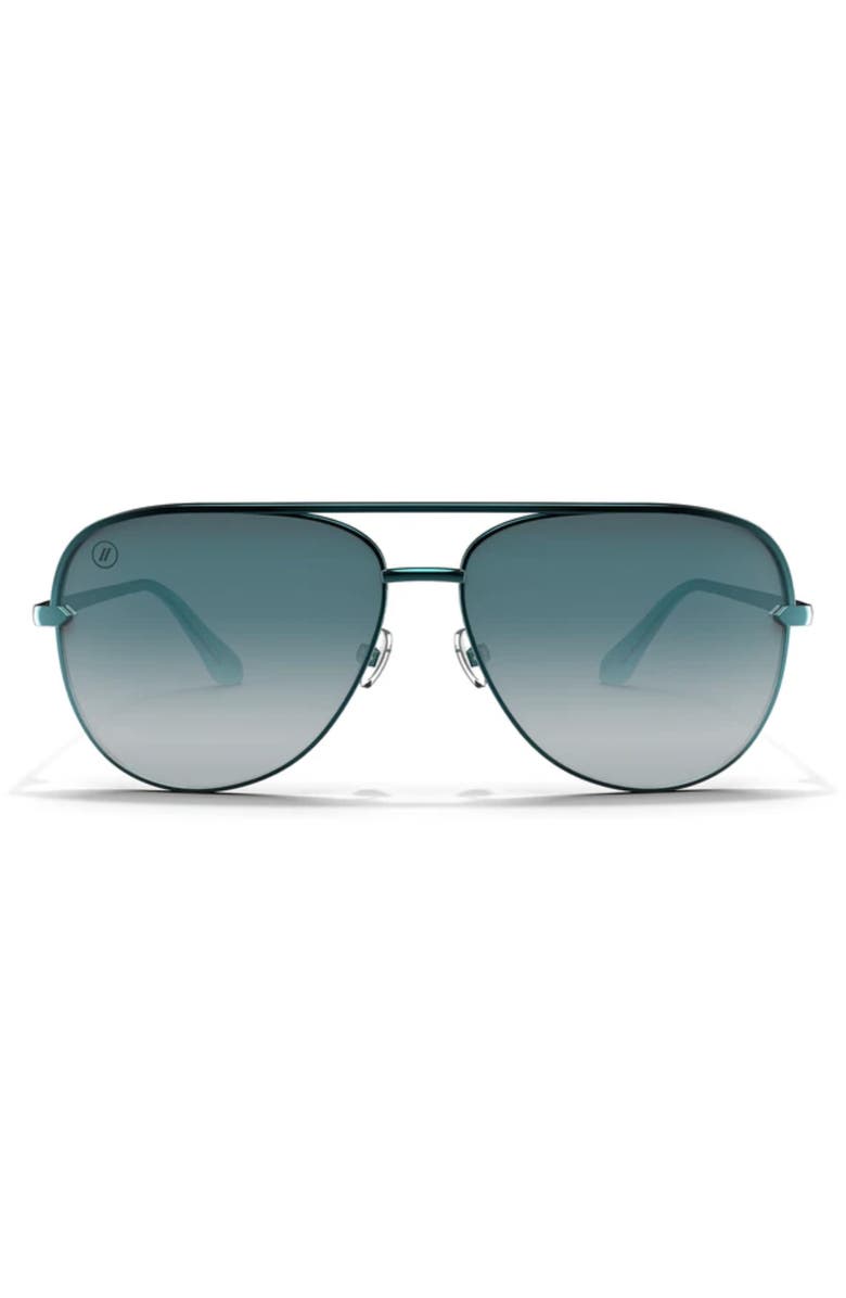 Blenders Eyewear Shadow 60mm Polarized Gradient Aviator Sunglasses, Main, color, 