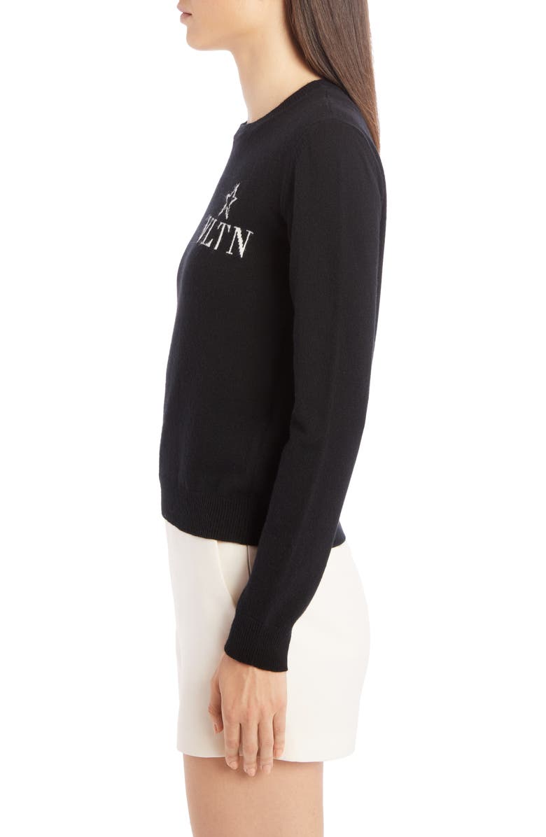 Valentino VLTN Star Logo Wool & Cashmere Sweater, Alternate, color,