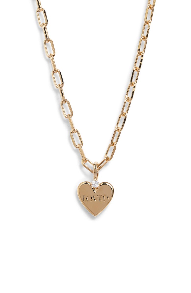AJOA Slaybelles Loved Pendant Necklace, Main, color, Gold