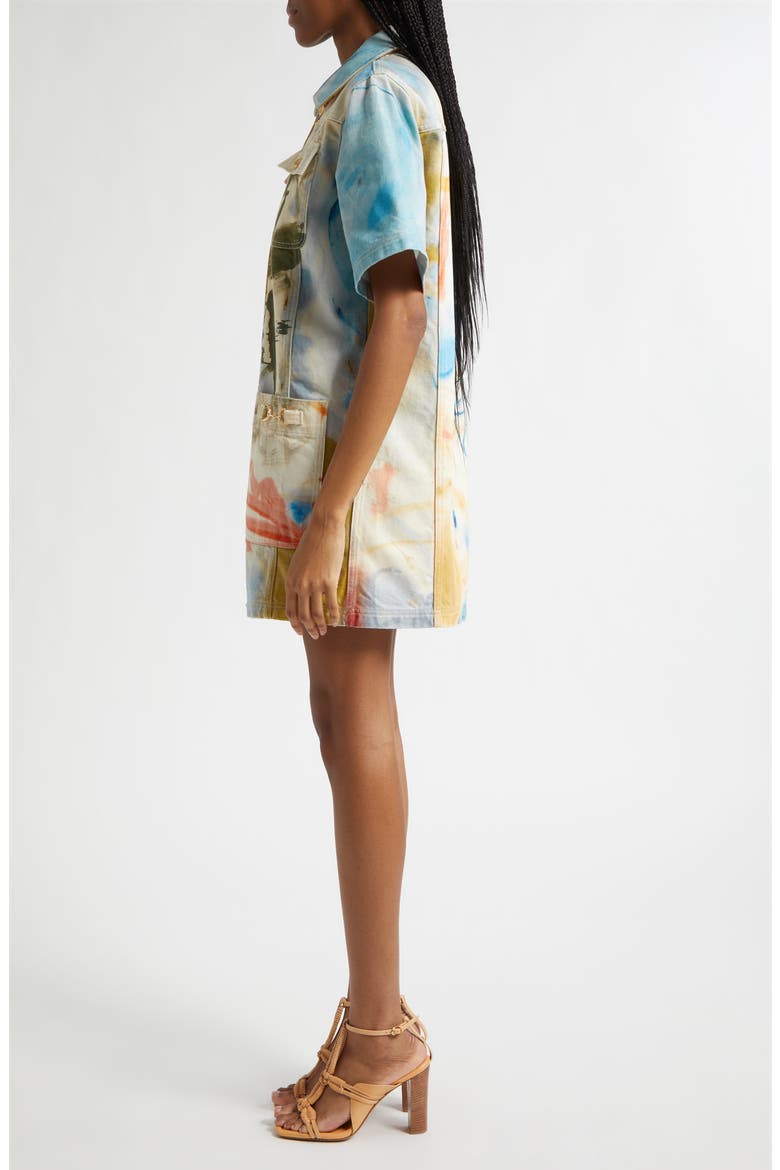 Painters Shirtdress, Alternate, color, WESTERN DREAM