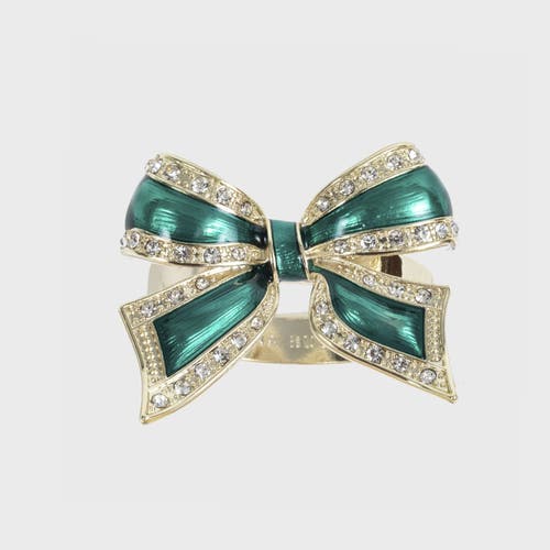 Joanna Buchanan Set-of-four Enamel Bow Skinny Napkin Rings