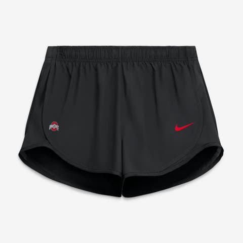 Women's Nike Black Ohio State Buckeyes Tempo Mid-Rise Dri-FIT Shorts