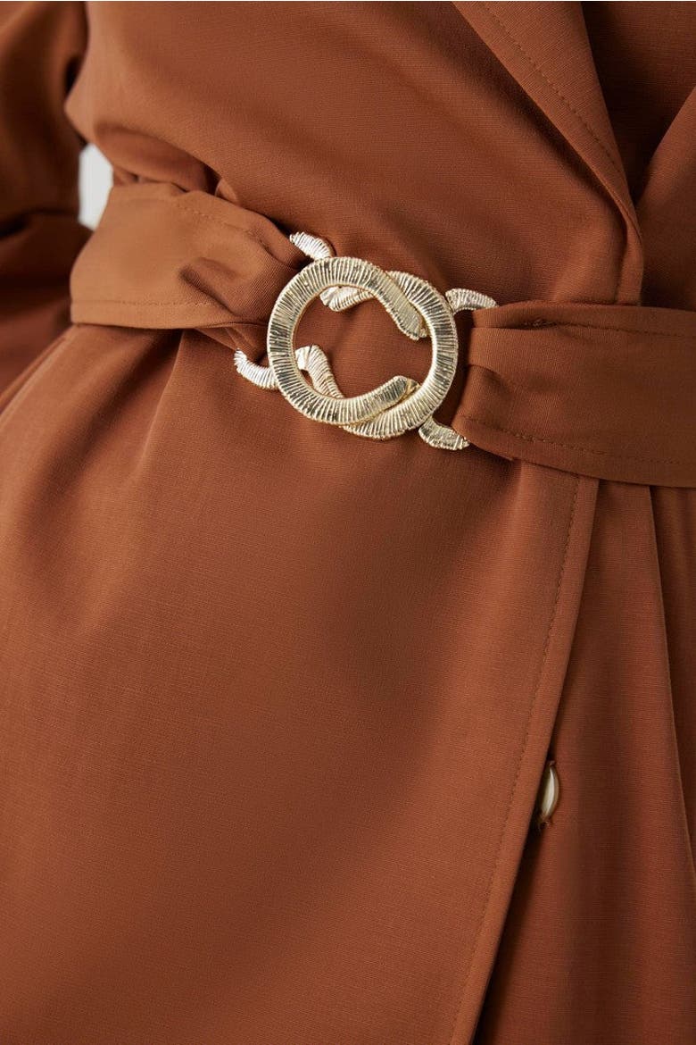 Aisha Belted Trenchcoat, Alternate, color, CAMEL