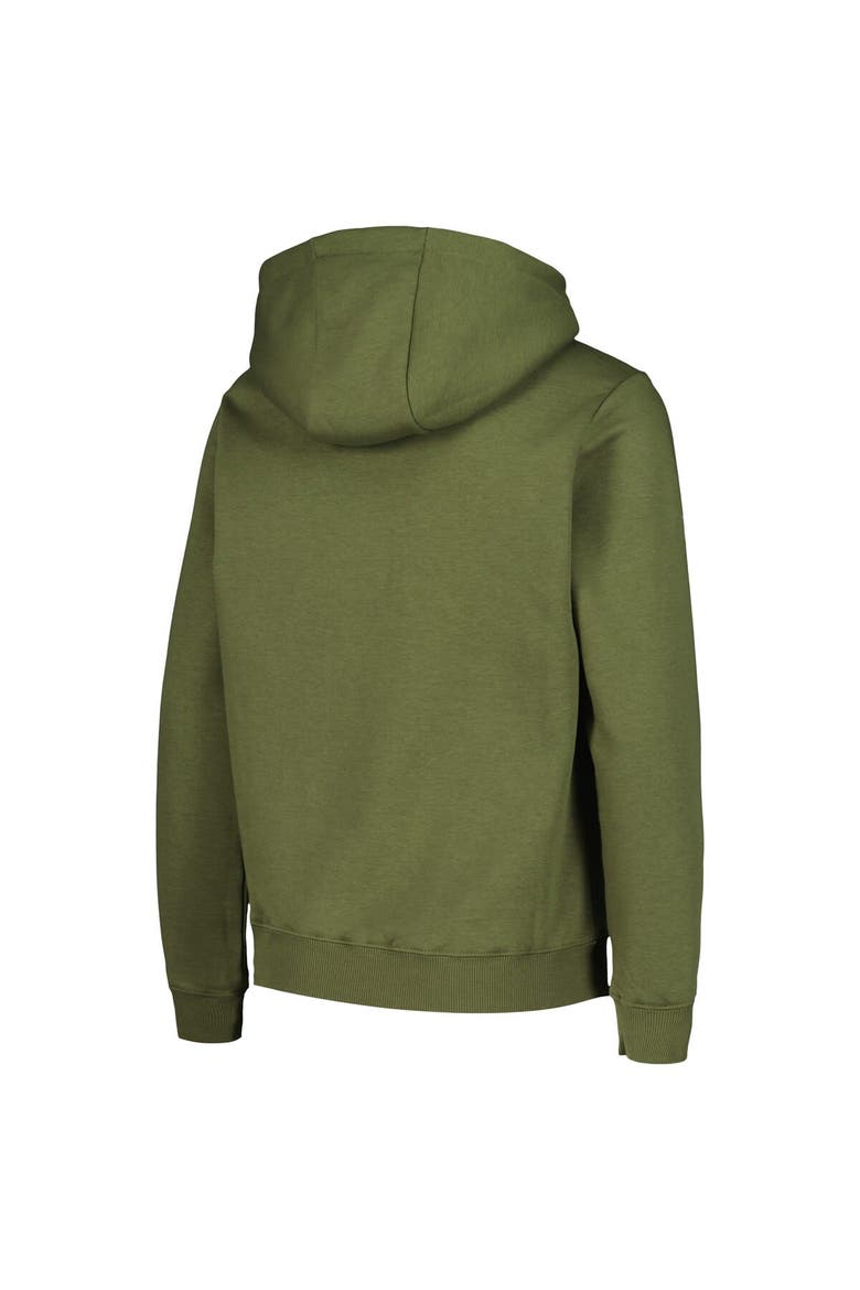 Youth Levelwear Olive St. Louis Blues Podium Fleece Pullover Hoodie, Alternate, color, Olive