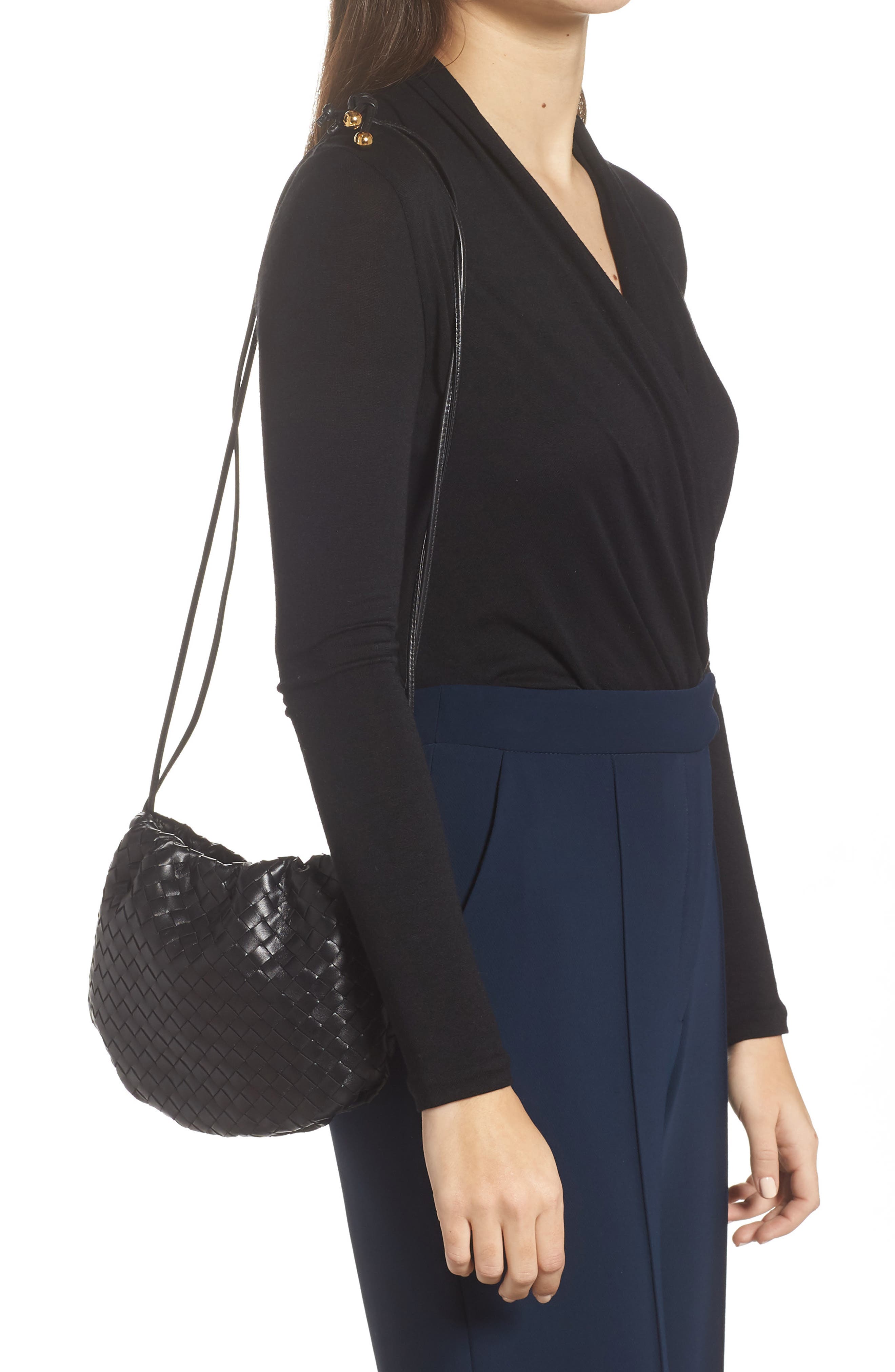 Bottega Veneta Bulb Intrecciato Leather Bucket Bag, Alternate, color, 