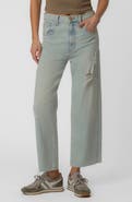 KUT from the Kloth Gwen Raw Hem High Waist Ankle Slouchy Wide Leg Jeans