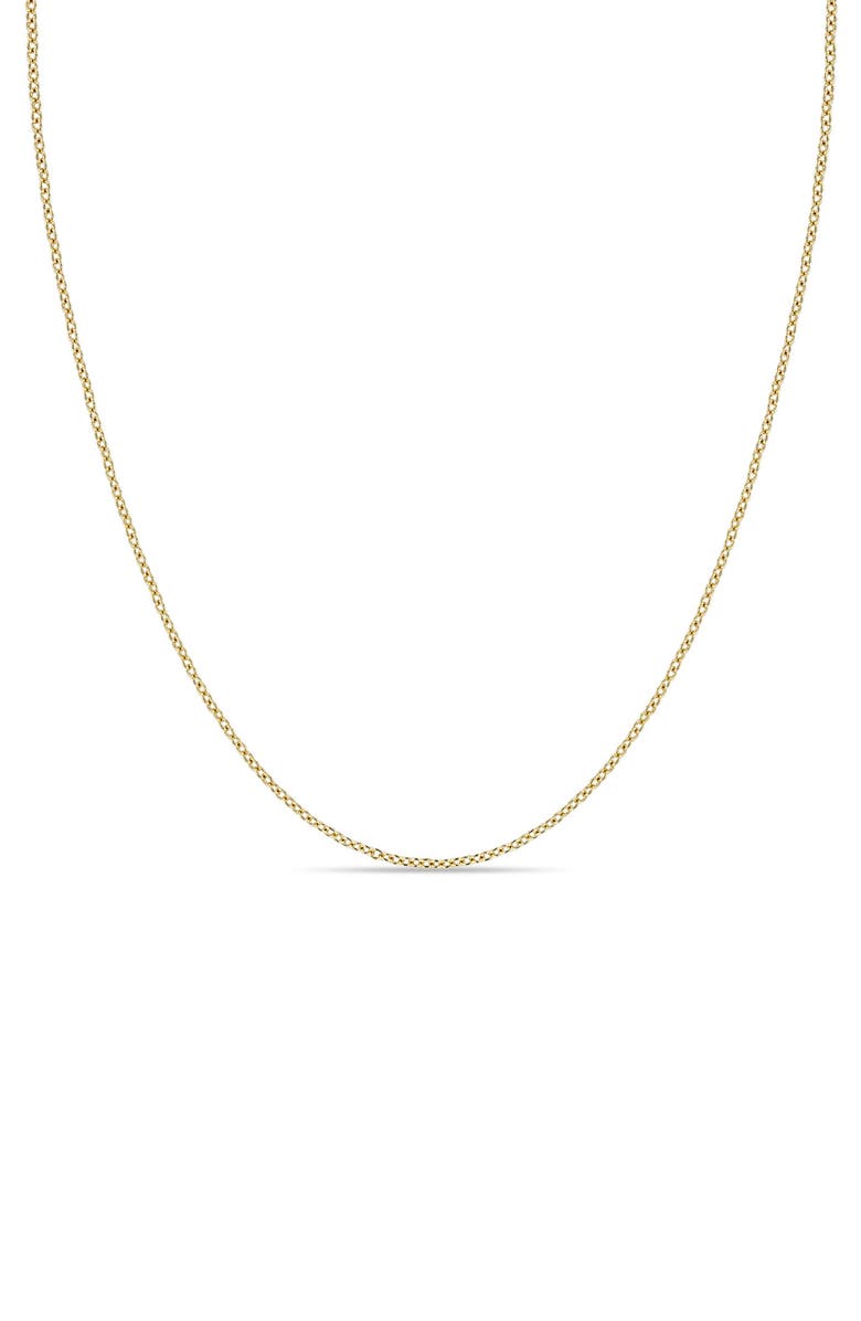 Zoë Chicco 14k Gold Cable Chain Necklace, Main, color, Yellow Gold
