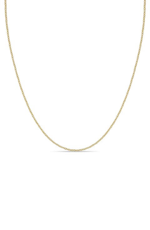 14k Gold Cable Chain Necklace