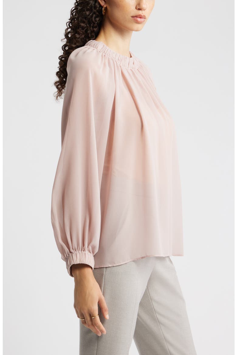 Flowy Chiffon Top, Alternate, color, PINK ADOBE