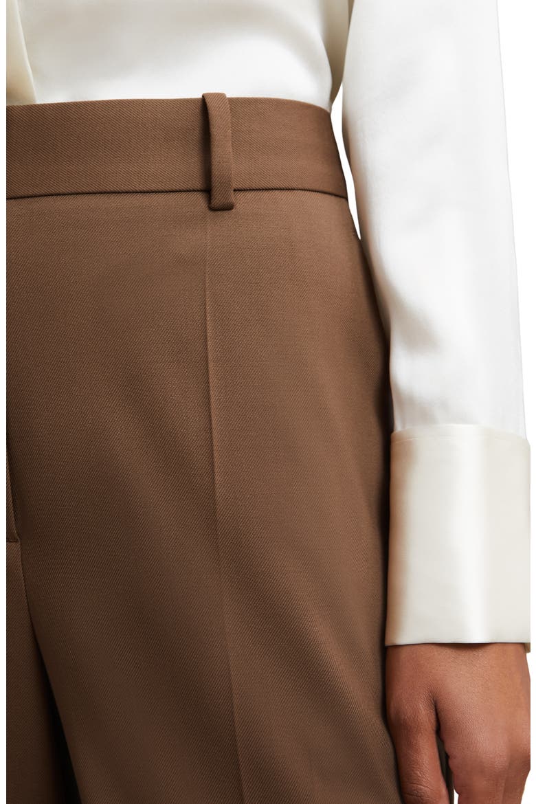 Solene Wool Blend Wide Leg Pants, Alternate, color, TAN