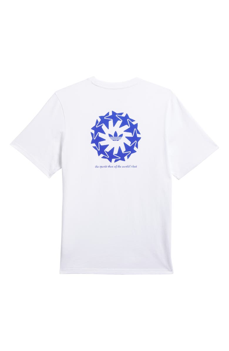 adidas Star Wheel Graphic T-Shirt, Alternate, color, White