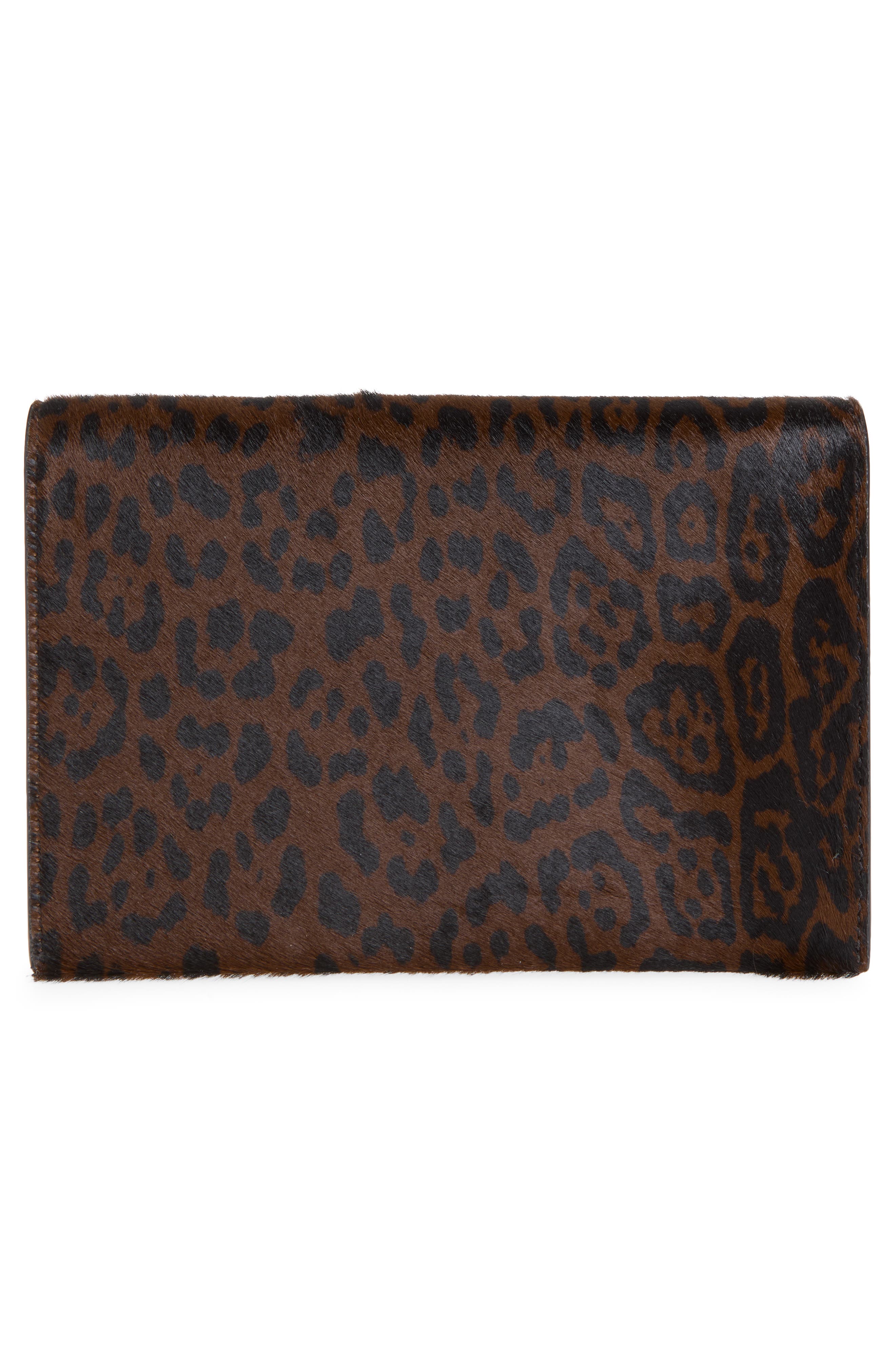 Mia Calf Hair Mini Bag, Alternate, color, BROWN/ BLACK