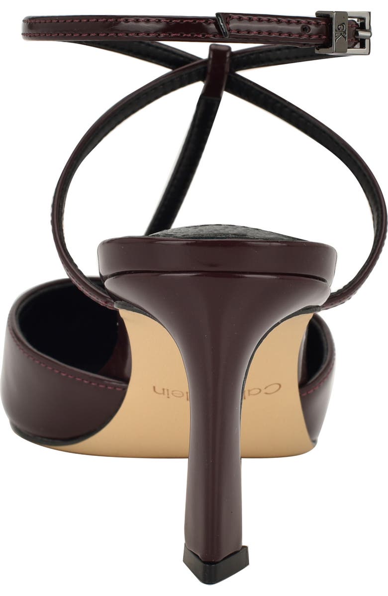 Calvin Klein Avriel 2 Ankle Strap Pump, Alternate, color, Wine