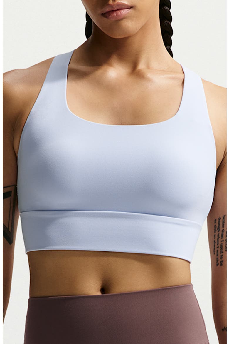 Zenvy Light-Support Sports Bra, Main, color, HYDROGEN BLUE/ COOL GREY