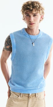 H&M Regular-fit Open-knit Sweater Vest