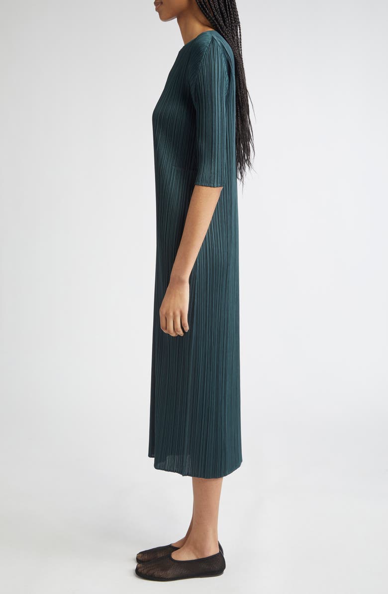 Pleats Please Issey Miyake Merry Bicolor Dress, Alternate, color, 
