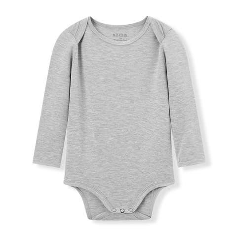 Luxe Solid Long Sleeve One Piece (Baby)