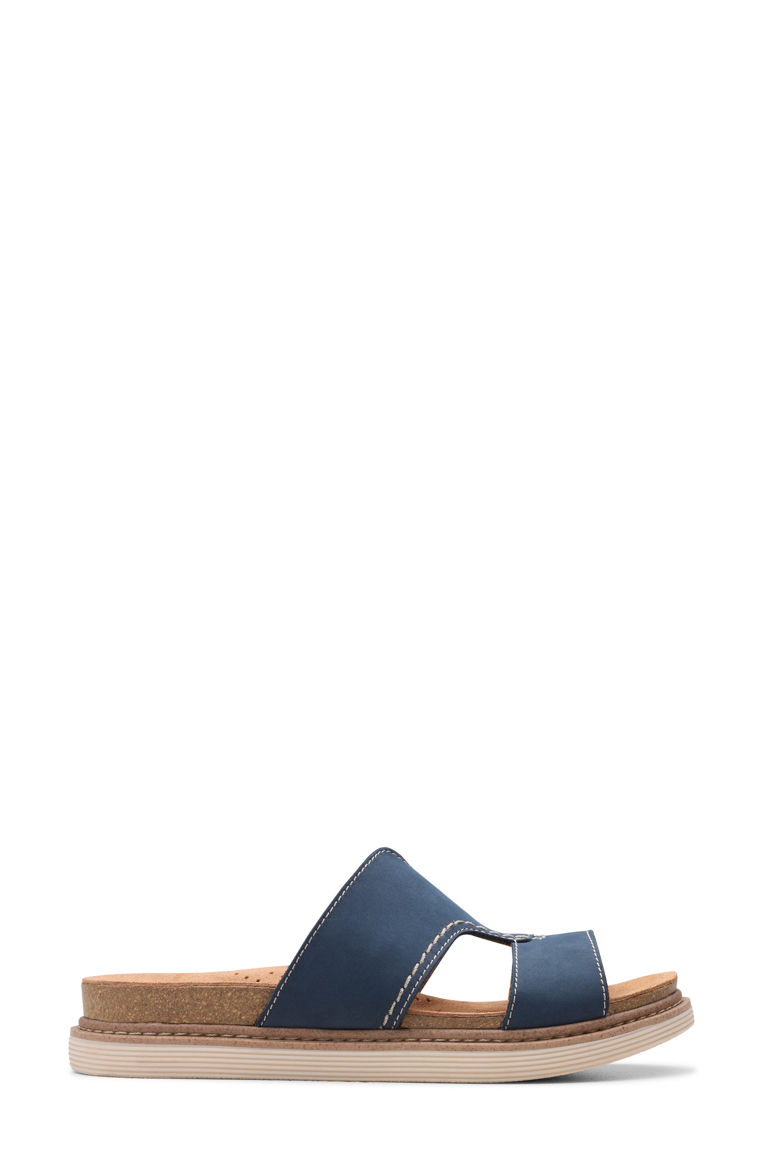 Clarks<sup>®</sup> Arwell Walk Slide Sandal, Alternate, color, Navy Nubuck