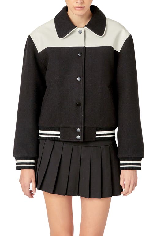 English Factory Colorblock Bomber Jacket